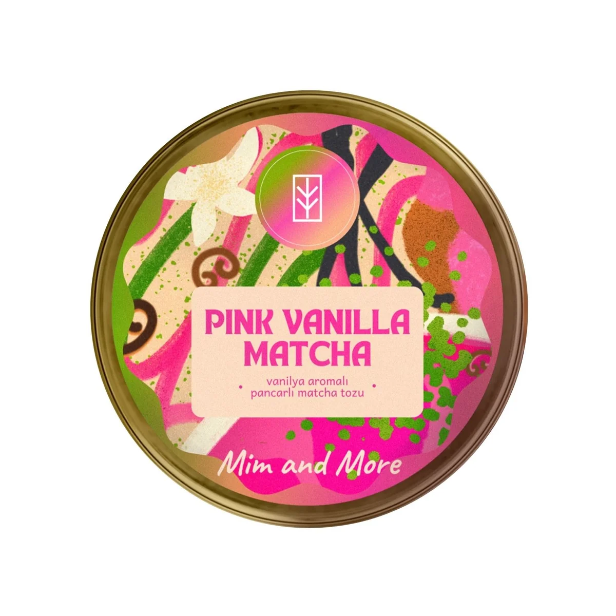Pink Vanilla Matcha tin