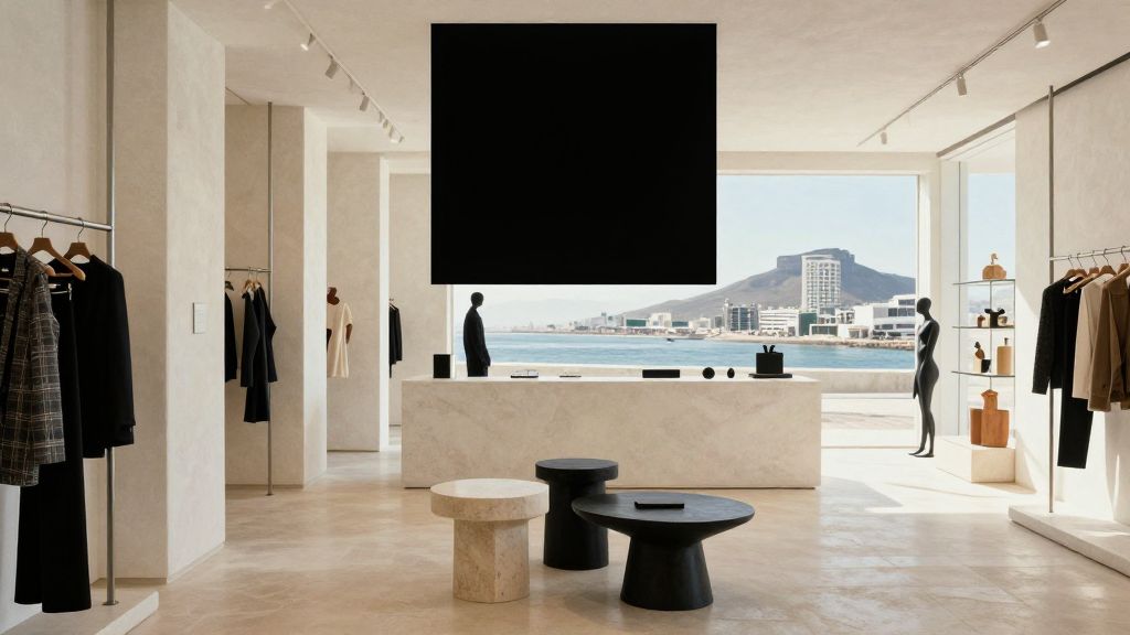 Curated South African boutique interior